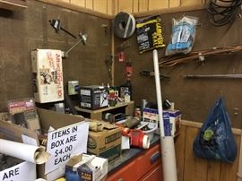 Another room off the garage at the back - these items inside that room.