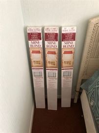 3 new boxes of mini blinds