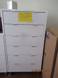 BUY IT NOW,   ROOM AND BOARD 6 DRAWER DRESSER,  53" X 29" X 20", ONE OF 2 AVAILABLE $500.00 EACH.   OR CHOOSE TO BUY ALL DRESSERS AND NIGHTSTAND AND PLATFORM BED AND SAVE  $3500.00