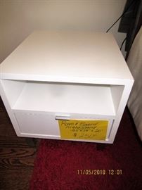 BUY IT NOW,  ROOM AND BOARD NIGHTSTAND, 20" X 19" X 20", ONE OF 2 AVAILABLE, $250.00 EACH.