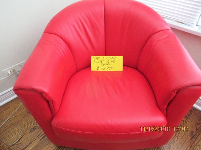 BUY IT NOW,   1 OF 2 BUY IT NOW,  2 OF 2 RED LEATHER CHAIRS $400.00 EACH