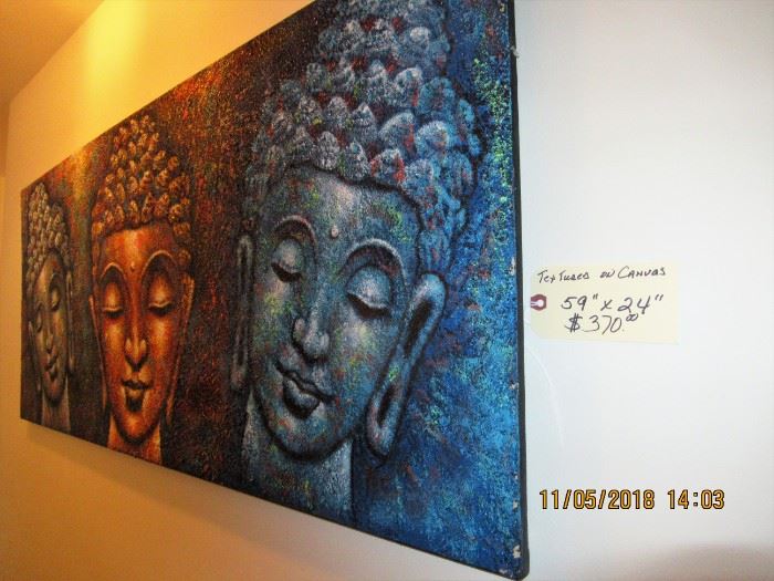 BUY IT NOW,  BUY IT NOW,  $370.00 Textured on canvas large 59 x 24