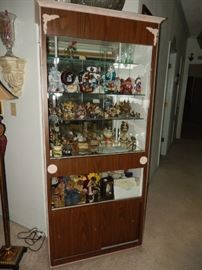 Curio with Boyd's Bears collection