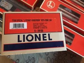 LIONEL 6-29130 TEXAS SPECIAL J.PICKNEY HENDERSON VISTA DOME CAR.