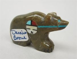 Darrin Boone inlaid bear fetish