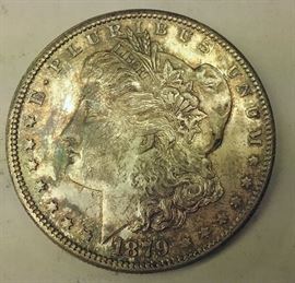 1879 S proof like Morgan silver dollar