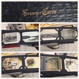 Antique book of souvenir cards