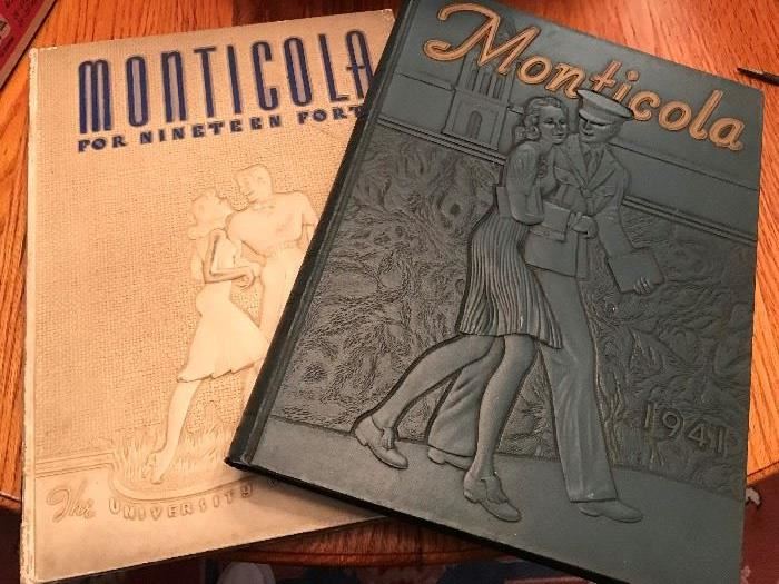 VINTAGE YEARBOOKS FROM THE 40'S