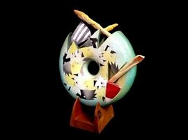 Bill Abright, "String Ray," ceramic