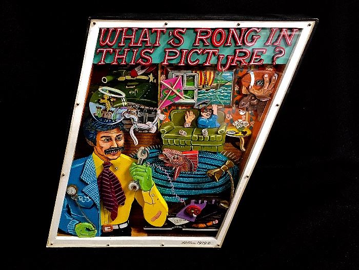 Frank Heller, "What's Rong in This Picture," wood, 1979