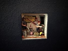 Frank Heller, "The Right Crew for the Job," wood and plastic, 2007