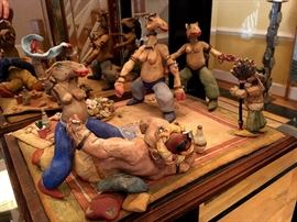 Henry Cavanagh, "Hijinks at the Seraglio," ceramic, 1979