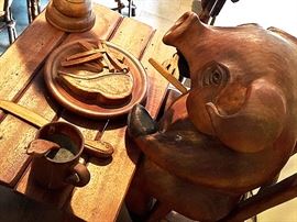 Clifford Earl, "Pig Night Lite," wood, 1980