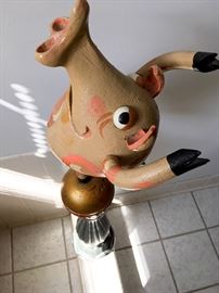 Clifford Earl, "Flying Pig," wood, 2005