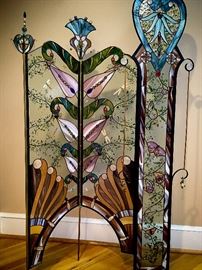 Sledd & Winger, stained glass screen, 2004