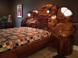 Michael Rosen, “Cloud Bed,” wood, 1978