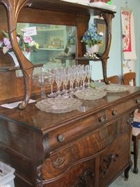 Oak Buffet with Mirror