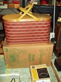 Vintage Picnic Basket w/ Original Box