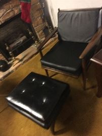 Retro chair & ottoman