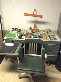 Retro Office Desk & Chair