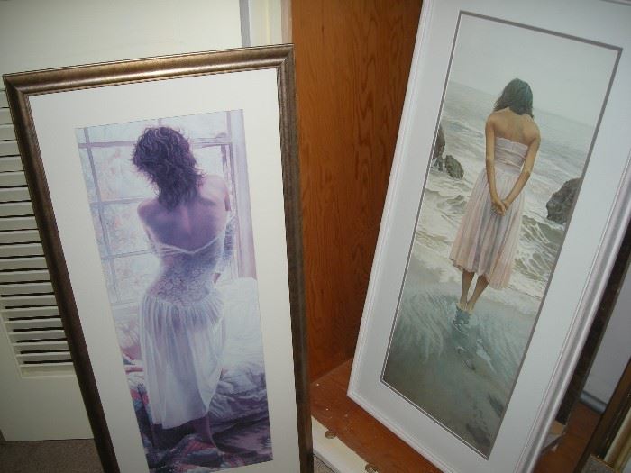 Steve Hanks prints;  other framed limited edition prints also available.