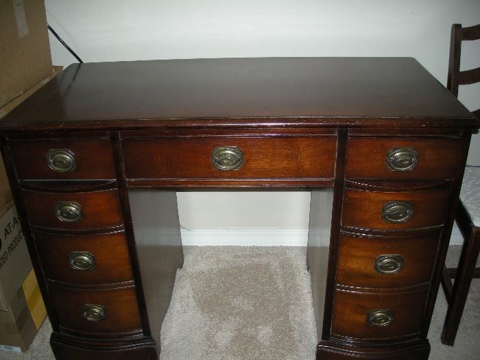 antique mahogany desk and chair