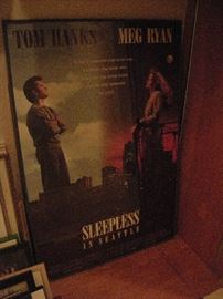 Custom framed Sleepless in Seattle poster excellent condition