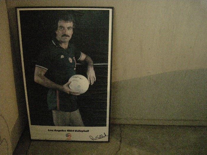 Signed Tom Selleck poster
