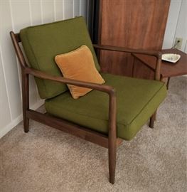 1967 Danish Mid Century Open Style Lounge Chair