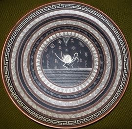 Handpainted Geometric 326  by John Douatzis Athens Greece