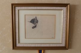 Chessie Cat print Chesapeake Railroad