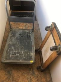 KFL128 Metal Platform Truck and Wood Dolly 