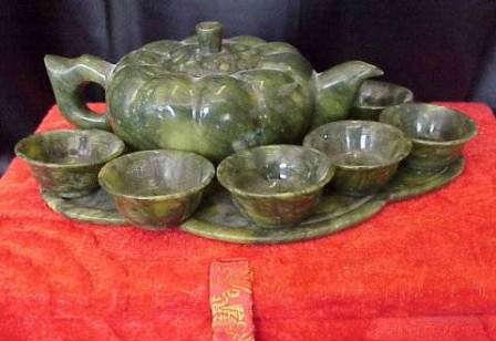 Very Unique Jade Tea Set