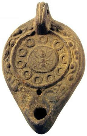 Ancient Roman Oil Lamp, 100-200 AD