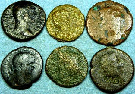 Lot of 6 Large Ancient Roman Coins