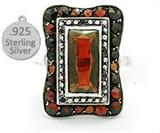 Vintage Genuine Garnet and Sterling Silver Ring