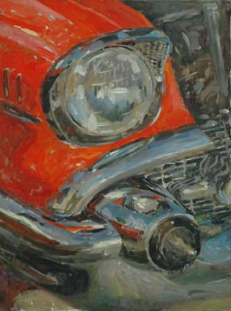57 Bel Air Hand Painted Oil Painting