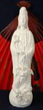 Beautiful Porcelain Quan Yin with Dragons Statue