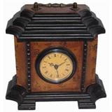 Hand Crafted Phillipines Mahogany, Elm Wood Pagoda Clock
