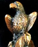 Very Collectible Vintage Bronze Eagle Bank Statue