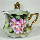 Elegant Antique Fine Signed Porcelain German Mustard Jar