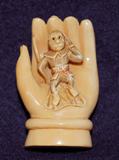 Elaborate Hand Carved Mammoth Tooth Ivory Statue