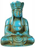 Authentic Ancient Turquoise Carved Buddha
