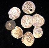 8 Ancient Roman Tiny Solid Silver Coins