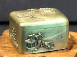Old Bronze Japanese Snuff Box
