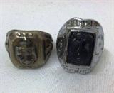 Antique Sterling Military Rings