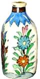 Antique Persian Hand Painted Bottle