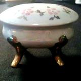 Vintage Signed Limoges Gold Footed Dish