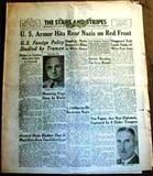 1945 Stars and Stripes End of War WWII Newspaper