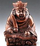 Chinese Boxwood Netsuke Hand Carving